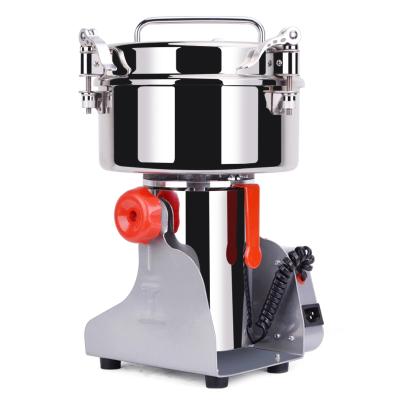 China Garment Shop Industrial 400G Swing Stainless Steel Mustard Seeds Walnut Shell Flour Mill Millet Corn Grinding Machine for sale