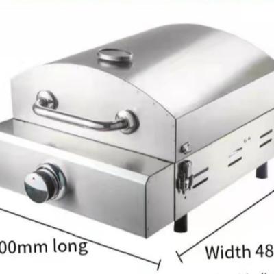 China Hot Selling Portable RV Mini 12 Inch Pizza Baking Machine Household Stainless Steel Flame Pizza Oven for sale