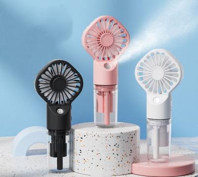 China Removable Gift Sets Outdoor Portable Mister Mist Fan Rechargeable Mini Handheld Misting Fan Hand Water Sprayer for sale