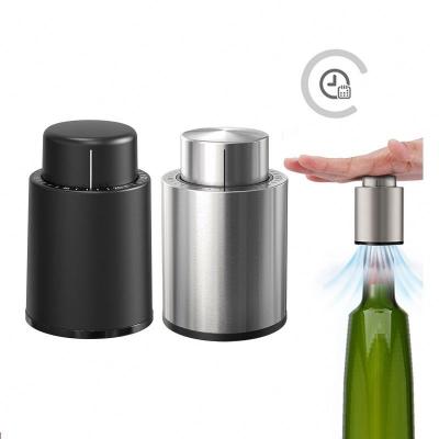 China Viable Accessories Factory Wine Preserver Stopper Wine Bottle Promotion Reusable Vacuum Wine Stopper With Time Scale Disc for sale