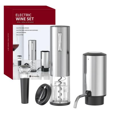 China Custom Instant Pump Electric Vending Machine Wine Corkscrew Opener Wine Corkscrew Logo Maker Set Gift Electric Wine Aerator for sale