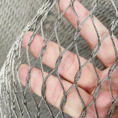 China Enclosures and Balustrades Made Beautiful with Wire Rope Mesh for sale