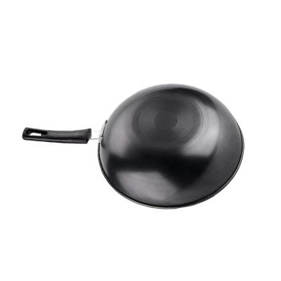 China 2022 Viable Latest Design Cooking Without Oily Smoke Large Cast Iron Wok Pan Set Wok for sale