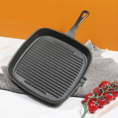 China Cheap Pre-Seasoned Sustainable Cookware Stove Cast Iron Cheap Custom Round Skillet for sale