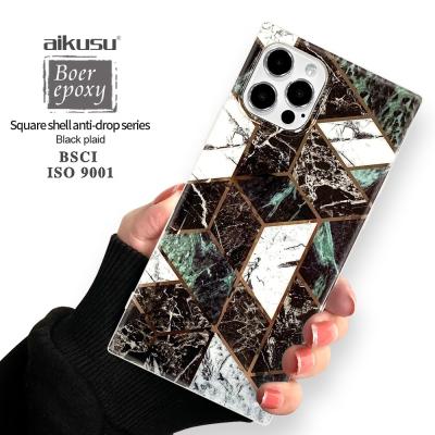 China Wholesale high aikusu holographic protective tpu phone case for iphone 12 pro shockproof tpu PC phone case for sale