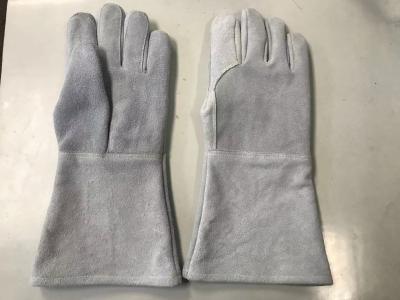 Chine Matériel résistant à la chaleur de Cowsplit de gants de soudure de MIG EN407 à vendre