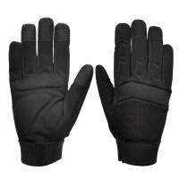 China Het synthetische Opvullen van Leer Mechanische Glove op Palm In te ademen Mesh Knuckle Te koop