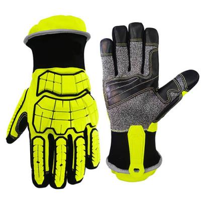 China Hola XS-3XL verde visible cortó guantes resistentes del trabajo afecta la protección en venta