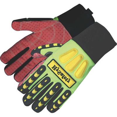 China Anti Slip Full Finger Impact Proof Gloves In Black / Gray / White Color for sale