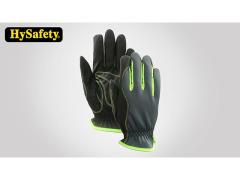 CE PU Mechanic Gloves Hi - Viz Piping Anti Vibration