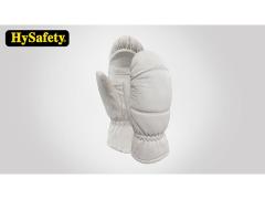 White Goat Leather  Shell Ski Gloves For Men For Women Skateboarding Mittens Style