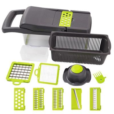 China Viable Hot Sale Kitchen Tools 7 in 1 Multifunctional Manual Food Slicer Vegetable Cutter Onion Cutter for sale