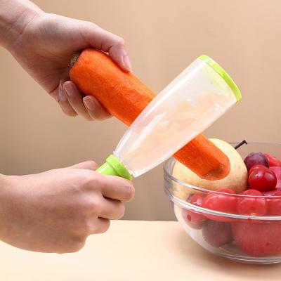 China Household Multifunctional Viable Apples Peeling Fruit and Vegetable Peeler Kitchen Ware Peeler Knife Storage Type Fruit Peeler for sale