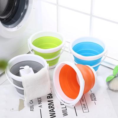 China Universal Plastic Bucket Stored Brand New Portable Water Container For Beach Travel Camping Hiking Folding Fishing Bucket for sale