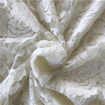 China Soft Touch Low Price 100% Nylon Lace Garment Fabric Elastic Wholesale for sale