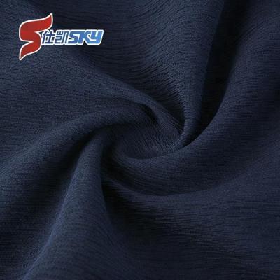 China China hot sale dobby china blend woven nr polyester crepe spandex fabric for sale