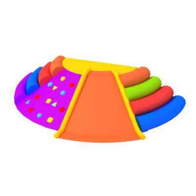 China Semicircle Non-Toxic Platform Climbing Kids Party Indoor Toddler Play Soft Frame for sale