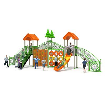 China ALLOY Children Playing Equipment Outdoor Sports Kids Playground Tunnel Playsets With Climbing Wall for sale