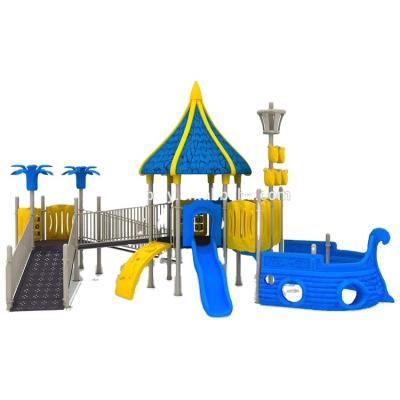 China Disabled Playground Customized Pirate Ship Handicapped Plastic Slide Playground For Handicapped Children for sale