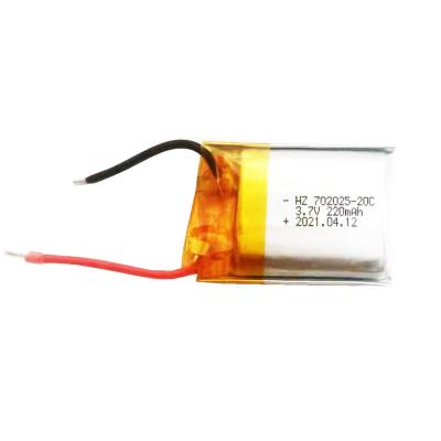 China Toys A factory 702025 220mAh 20C polymer high rate lithium battery product direct supply for sale