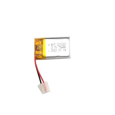 China Toys ISO9001 Certified 321222 321224 331422 361424 Customized Rechargeable Battery 75mAh 3.7V Li-ion Small Square Battery for sale