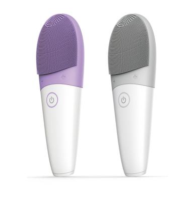 China Electric Silicone Deep Cleansing Sonic Exfoliating Face Scrub Deep Facial Cleansing Brush for sale