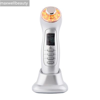 China Skin Rejuvenation Rechargeable 5 in 1 Ultra Peel Rejuvenator Newcomer Home Use Mini Portable Ultrasonic Galvanic Phototherapy Machine Beauty Pe for sale