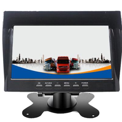 China Newest 7 Inch Universal Night Vision Dual Lens Car Dvr Black Box With 2 Channels For Truck Blind Spot for sale