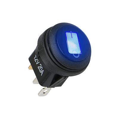 China Round Practical Waterproof Illuminated Rocker Switch Rocker Switch Used On Car Boat Motorcycle for sale