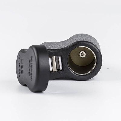 China Dual USB Ports DC 12V 24V Charging Motorcycle 3.3A Dual USB Car Charger For Motorcycle Car Cigarette Lighter for sale