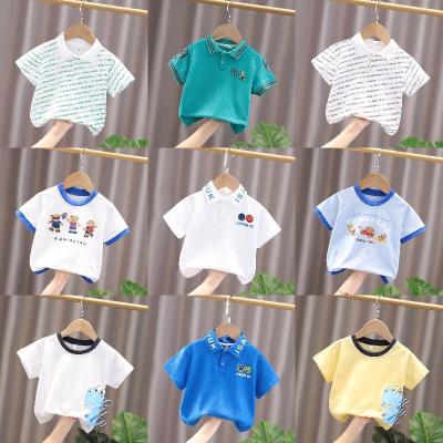 China Years Pure Sunshine Baby Boys Summer Children's Short Sleeve Cotton 2-8 T-shirt Breathable T-shirt Manufacturer Direct for sale