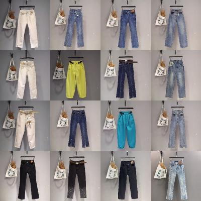 China New 2023 high-waisted QUICK-DRY fashion women's wide leg jeans women's leg jeans for sale