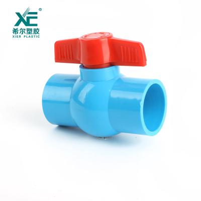 China Other Good Price Red Plastic PVC Door Handle Compact Ball Valve for sale