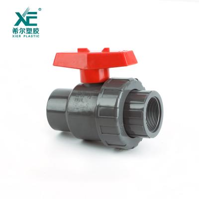 China Other Free Sample 1/2-2 Inch Good Quality Excellent PVC Plastic Single Union Ball Valve for sale