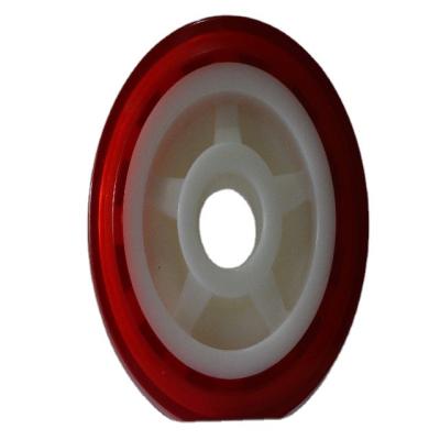 China 1.5/2/2.5/3 Inch Contemporary Red Caster Wheels With Zinc Plate For Furniture for sale