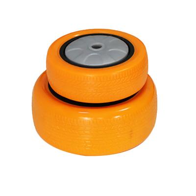 China Contemporary Threaded Stem Swivel Ball Bearing TPR Material Silent Plastic Caster Wheels for sale