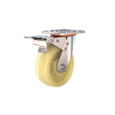 China Contemporary Heavy Duty Rubber Swivel Caster Rolling Wheels For Furniture Trolley for sale