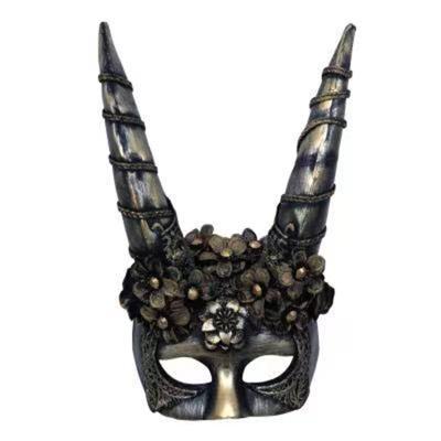 China Adult Venetian Horns Mask Halloween Cosplay Plastic Forum Masquerade for sale