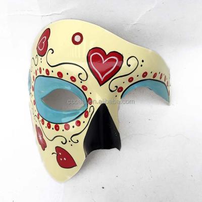 China PLASTIC Sugar Skull Day of the Dead Dia De Los Muertos Venetian Masquerade Masks for sale