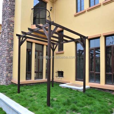 China Easily Assembled Outdoor Wooden Pergola Arch Arbor Awnings Verandas Porch Garden for sale