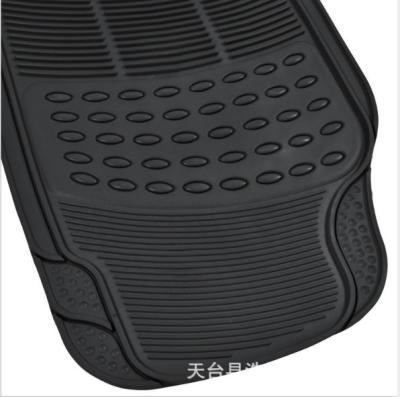 China Full Set Luxury Leather Double Layer With Carpet 5D Car Floor Mats For Car Mats for sale