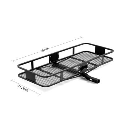 China Hard Professional Cheap Extra Hitch Truck Crate Manufacturing Cargo Carrier Folding Luggage Basket for sale