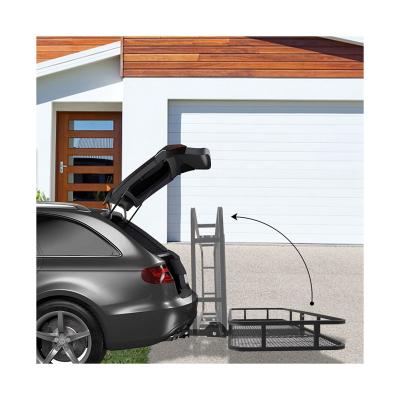 China Hard Cheap Hot Sale Good Quality Hitch Cargo Carrier Rear Folding Luggage Basket for sale