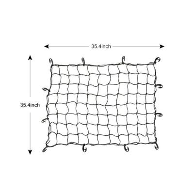 China HA0201 Natural Attractive Price Soft Black Web Car Trunk Cargo Net For Sale for sale