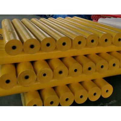 China Water Resistant Quality Guaranteed Mesh Tarpaulin HDPE Tarpaulin HDPE Woven Fabric 120 Gsm Yellow Color Roll Fabric for sale