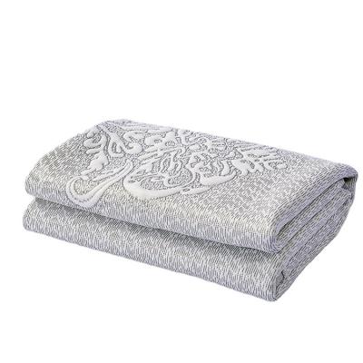 China Custom Made Fabric Breathable 180gsm 90% Dty 10% Gray Polyester Knitted Mattress Fabric for sale