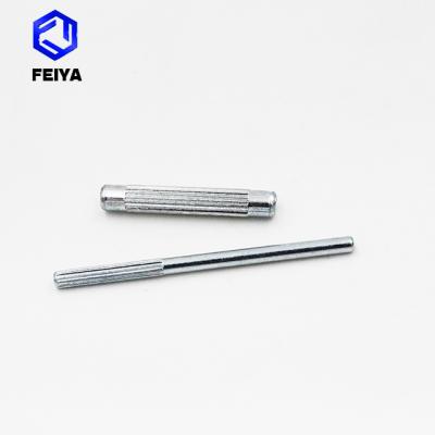 China Carbon Steel Factory Price Knurling Custom Straight Metal Steel Stud for sale