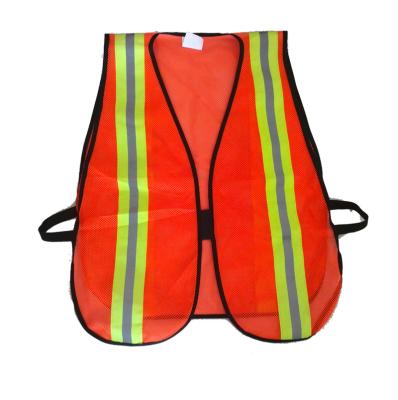 China Custom Zipper Fluorescent Reflective Clothing Vest Multi-pocket Print Construction Site Safety Reflective Vests for sale