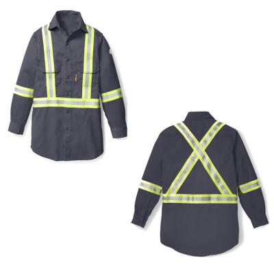 China FR Anti-Static Insulated Electric Flame Retardant Winter Workwear Mechanic Work Jackets for sale