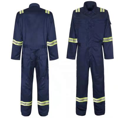 China Wholesale 7oz NFPA 2112 Flame Retardant FRC Welding Welder Flame Retardant Safety FR Industrial Flame Retardant Coverall for sale